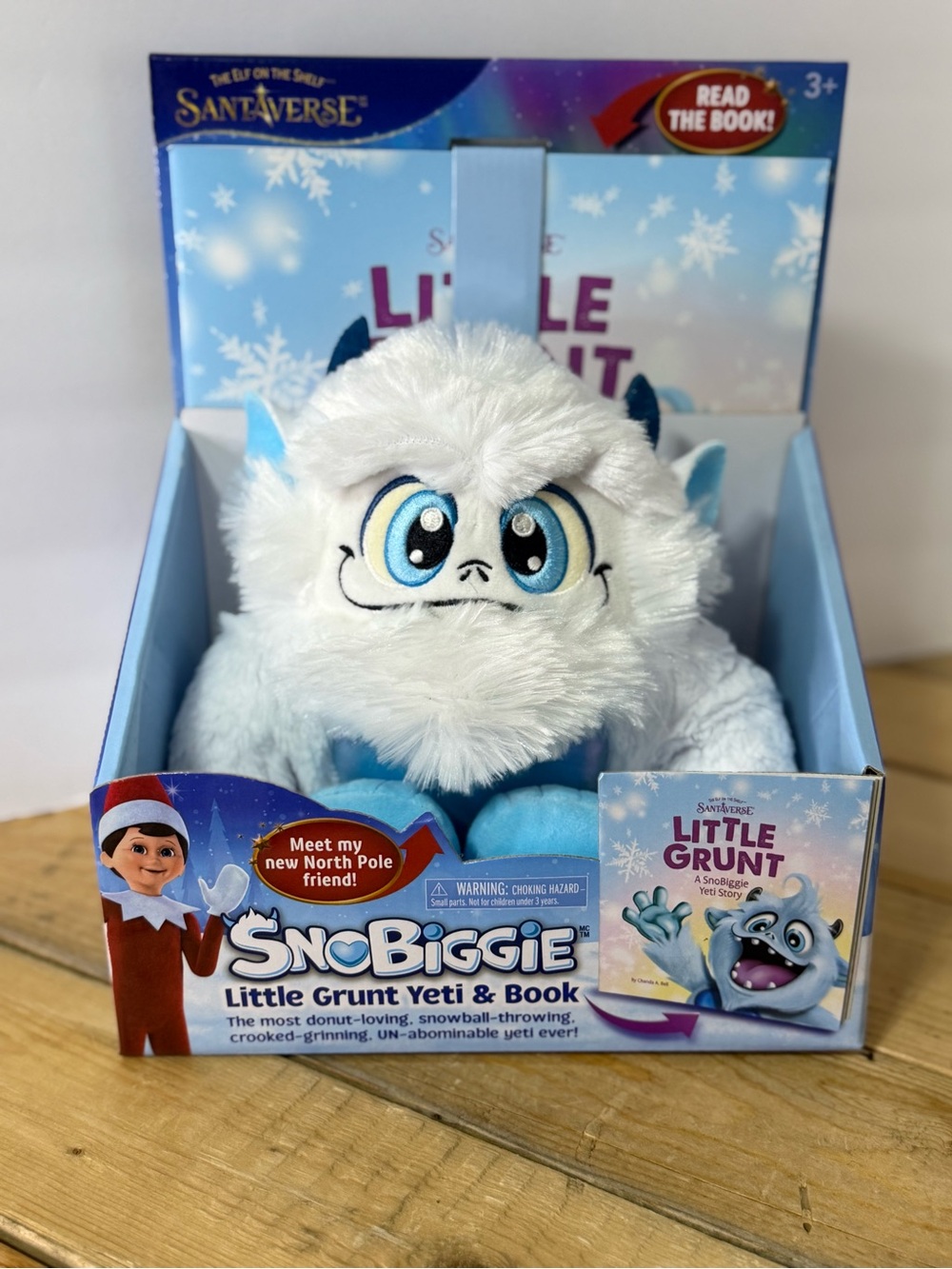 Elf On The Shelf Santaverse SnoBiggie Little Grunt Yeti & Book 2 Piece Set